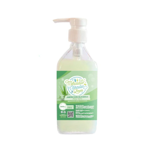 Jabón con Glicerina 500ml - Aloe Vera