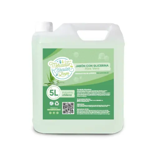 Jabón Con Glicerina 5L - Aloe Vera